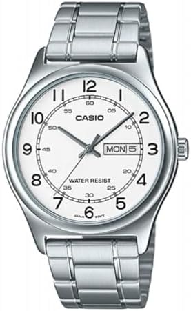 Amazon.com: Casio MTP-V006D-7B2 Men's Stainless Steel Easy Reader